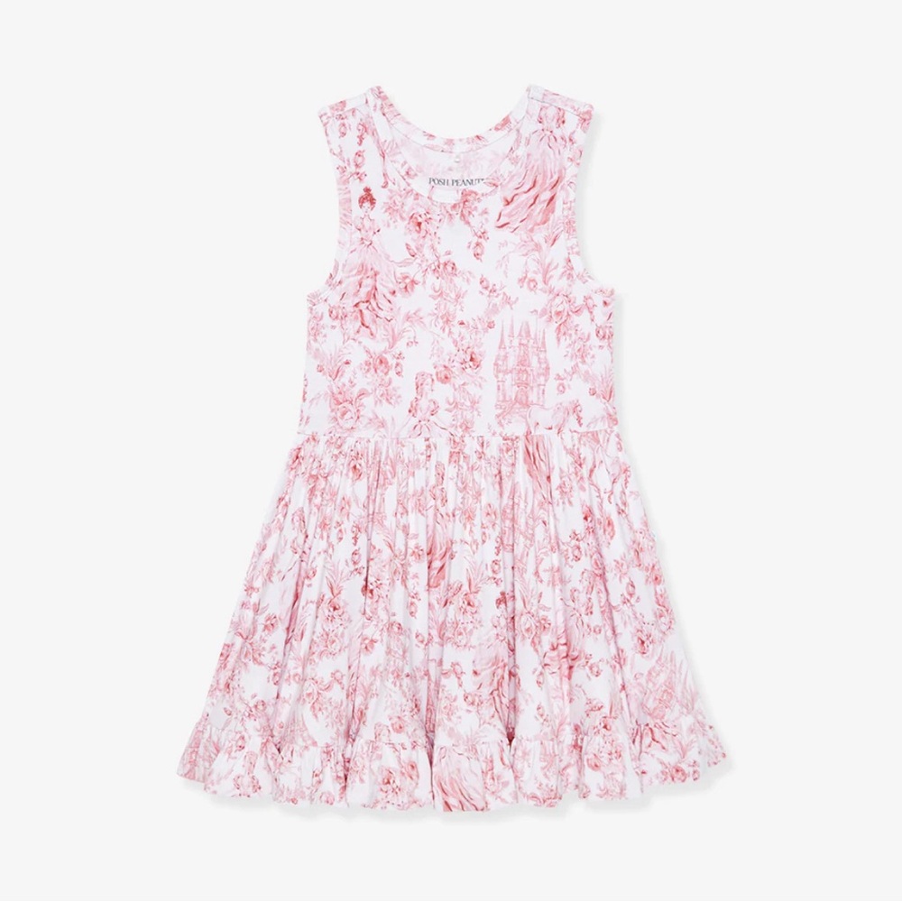 7/8 Posh Peanut Antoinette Racerback Ruffled Twirl Dress